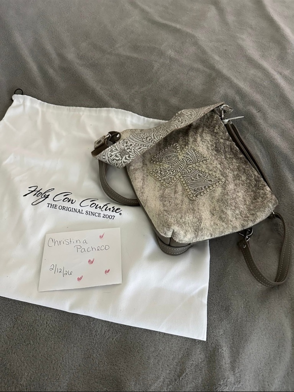 Holy Cow Couture mini bagpack